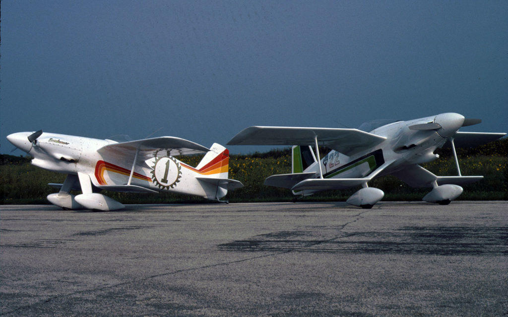 Biplanes N1AE &quot;Sundancer&quot; next to N12FE &quot;Cobra&quot;